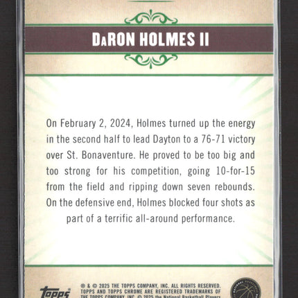 2025 Topps Chrome Fresh Start DaRon Holmes II #FS-12 RC