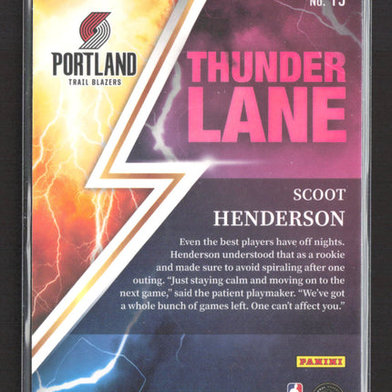 2024 Panini Select Thunder Lane Scoot Henderson #15 RC