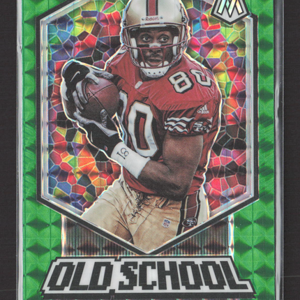 2020 Panini Mosaic Prizm Old School Jerry Rice #OS4 Green
