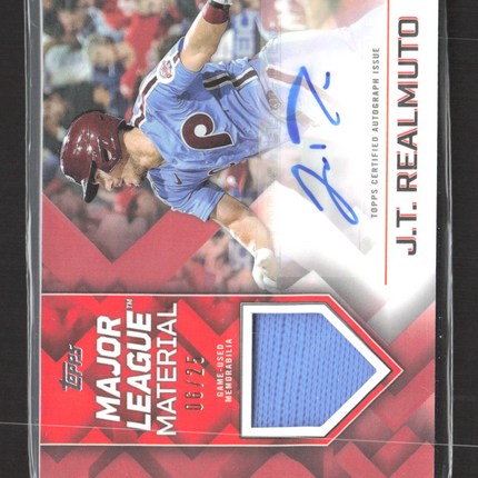 2022 Topps Major League Material J.T. Realmuto #MLMA-JR 06/25 Jersey Auto