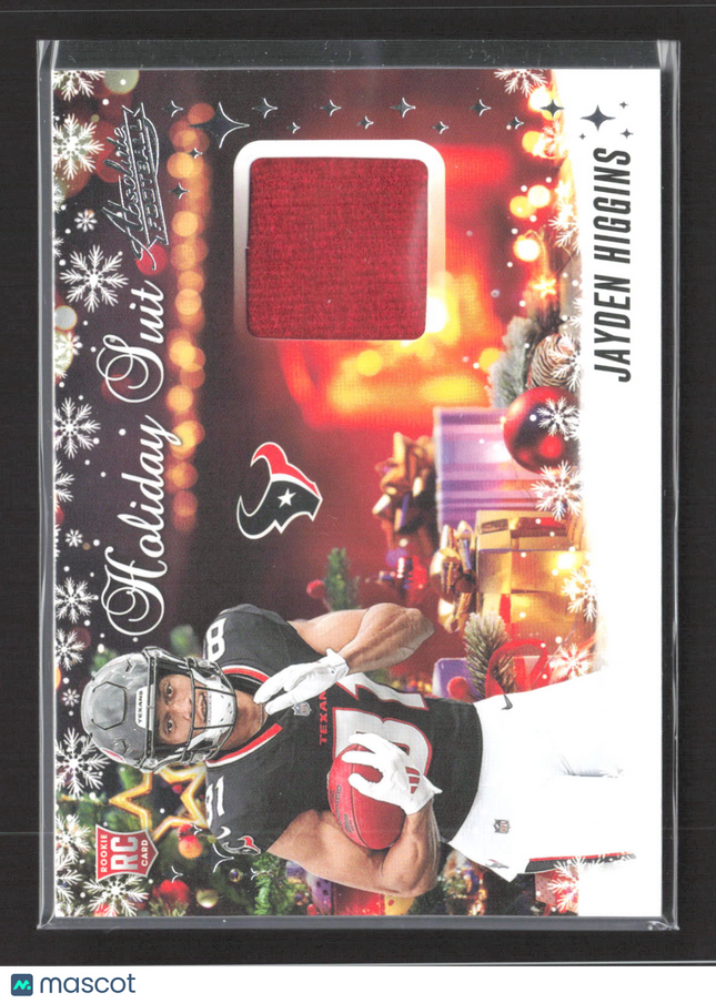 2025 Panini Absolute Holiday Suit Jayden Higgins #HS-JHS RC Memorabilia