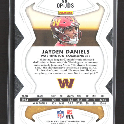 2024 Panini Gold Standard Opulence Jayden Daniels #OP-JDS 24/40 RC