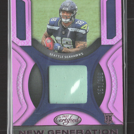 2025 Panini Certified New Generation Elijah Arroyo #NGJ-EAO Pink jersey