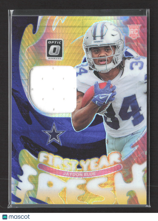 2025 Panini Donruss Optic Prizm Jaydon Blue #FYFBH-JBE RC jersey