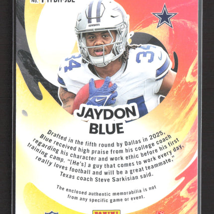 2025 Panini Donruss Optic Prizm Jaydon Blue #FYFBH-JBE RC jersey