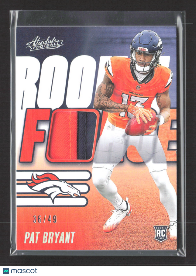 2025 Panini Absolute Rookie Force Pat Bryant #RF-PBT RC 36/49 patch