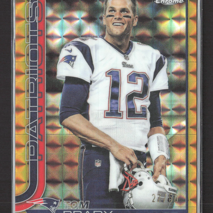 2025 Topps Chrome Tom Brady #401 Variation Gold Geometric /50