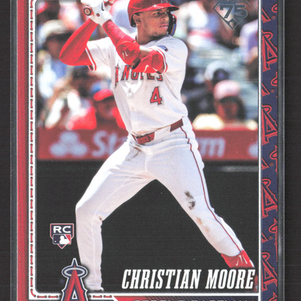 2025 Topps Series One Christian Moore #147 RC Team Border sp