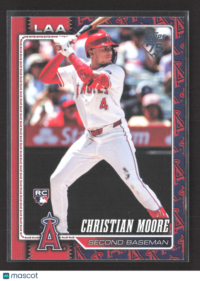 2025 Topps Series One Christian Moore #147 RC Team Border sp