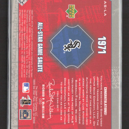 2001 Upper Deck All-Star Game Salute Luis Aparicio #AS-LA Game-Used Jersey