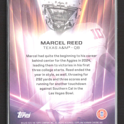 2025 Topps Bowman Chrome Dean's List Marcel Reed #DL-1