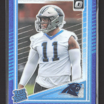 2025 Panini Donruss Optic Nic Scourton #270 Blue Glitter