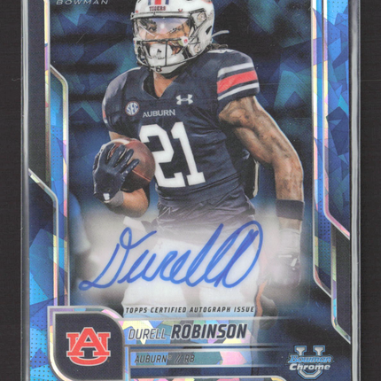 2025 Bowman University Chrome Durrell Robinson #BCA-DRO Blue Sapphire 1st Auto
