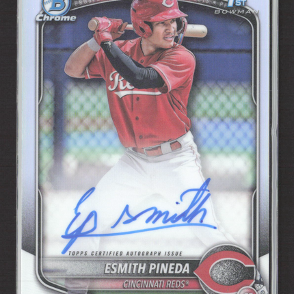 2024 Topps Bowman Chrome Esmith Pineda #CPA-EP Refractor 1st Bowman Auto /499