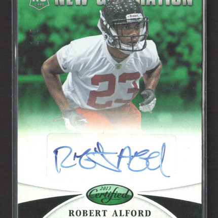 2013 Panini Certified New Generation Robert Alford #221 RC Green Auto /5