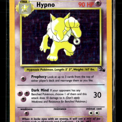 Pokemon 1999 Fossil Hypno #8/62