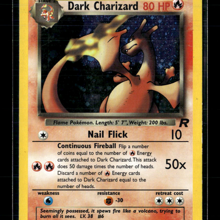 Pokemon 2000 Team Rocket Dark Charizard #4/82