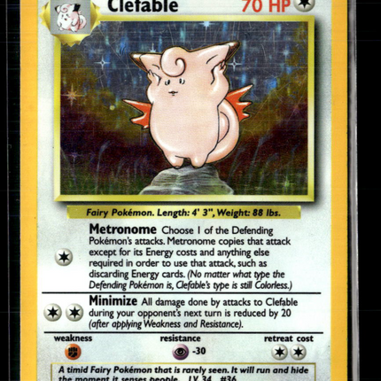 Pokemon 1999 Jungle Clefable #1/64