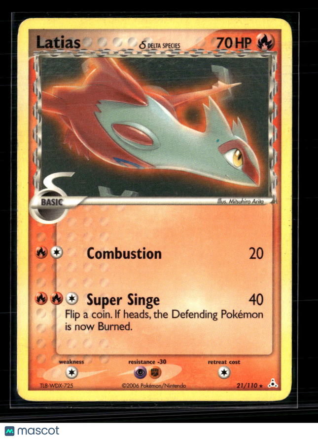 Pokemon 2006 EX Holon Phantoms Latias #21/110