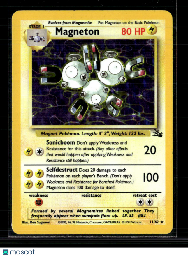 Pokemon 1999 Fossil Magneton #11/62
