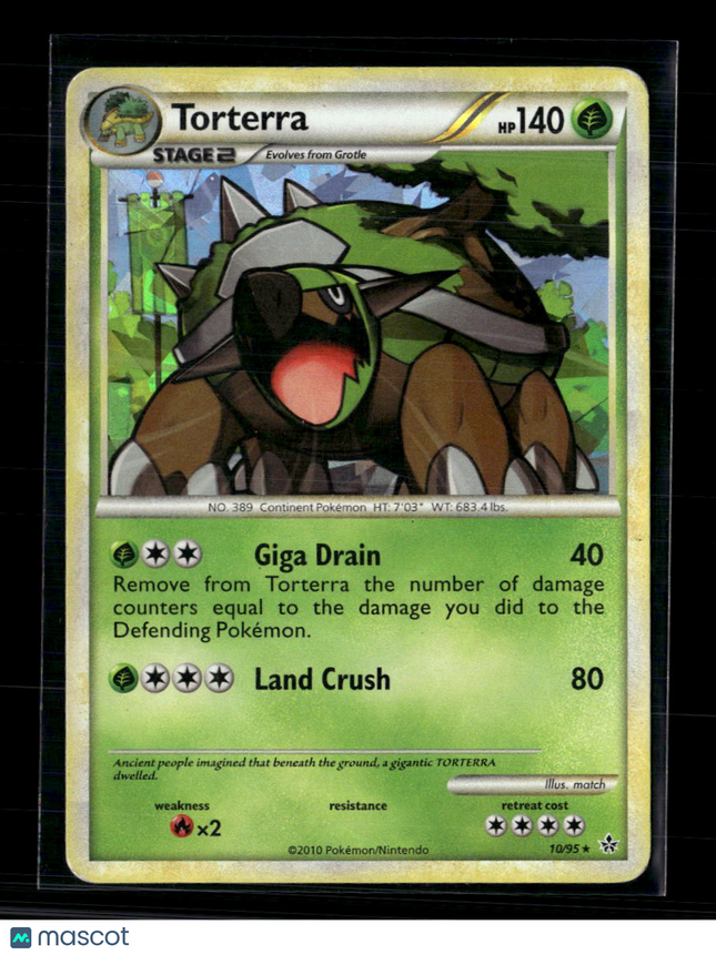 Pokemon 2010 HeartGold & SoulSilver Torterra Cracked Ice #10/95