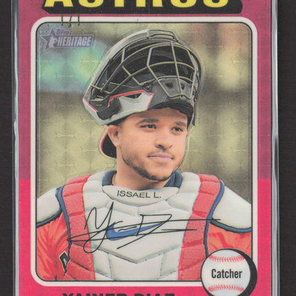 2024 Topps Heritage Yainer Diaz #512 Chrome Superfractor 1/1