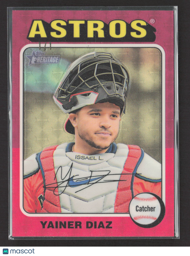 2024 Topps Heritage Yainer Diaz #512 Chrome Superfractor 1/1