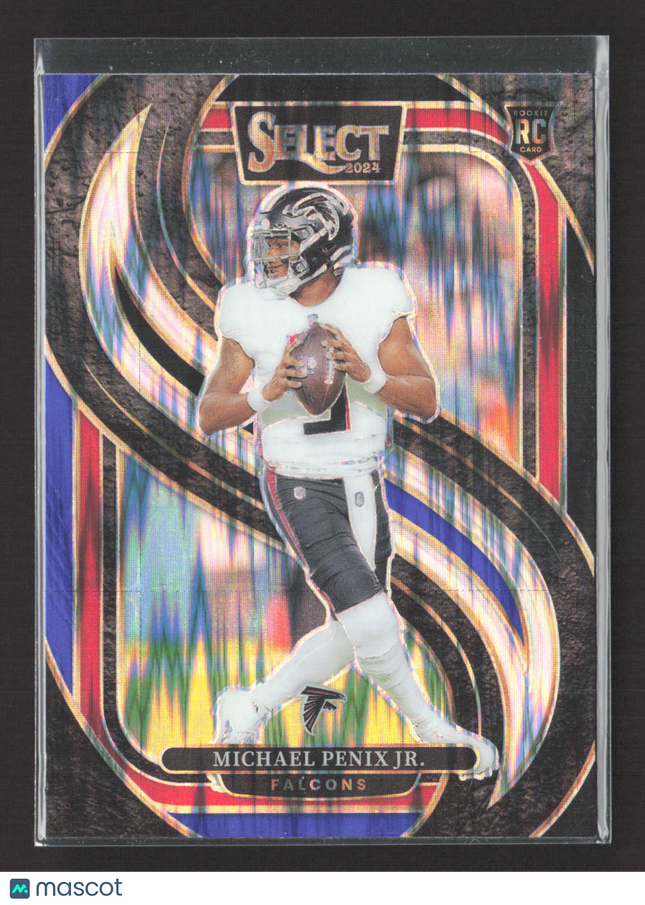 2025 Panini Select Prizm Michael Penix Jr. #110 RC Red Blue Shock