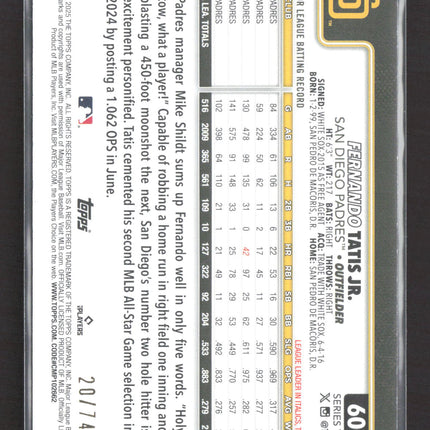 2025 Topps Series Two Fernando Tatis Jr. #600 Black /74
