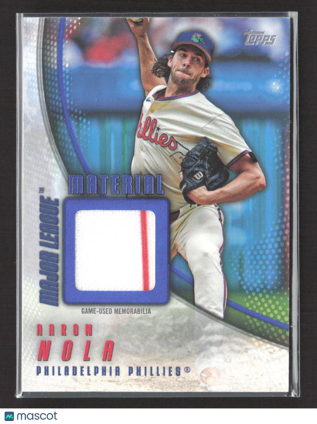 2025 Topps Major League Material Aaron Nola #MLM2-AN Jersey Patch 066/150