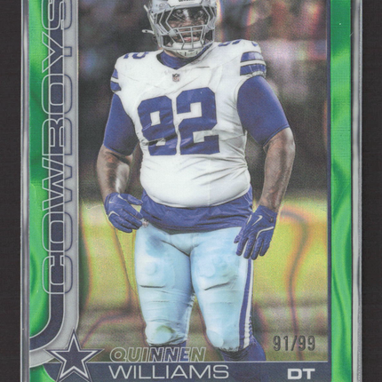 2025 Topps Chrome Quinnen Williams #72 Green Wave 91/99