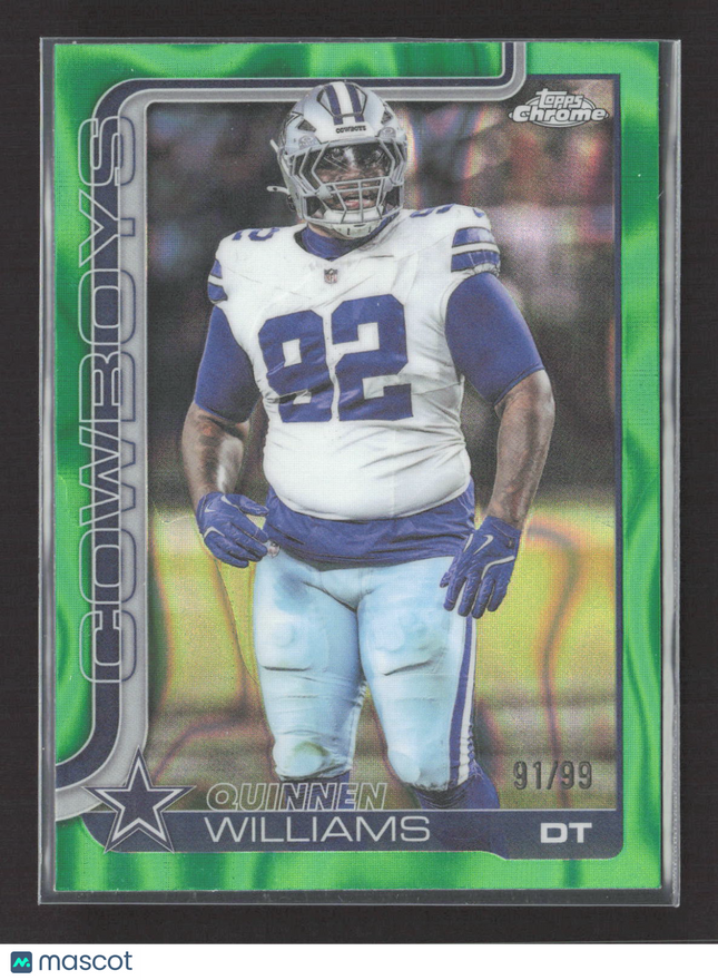 2025 Topps Chrome Quinnen Williams #72 Green Wave 91/99