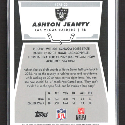 2025 Topps Chrome Ashton Jeanty #1975-20