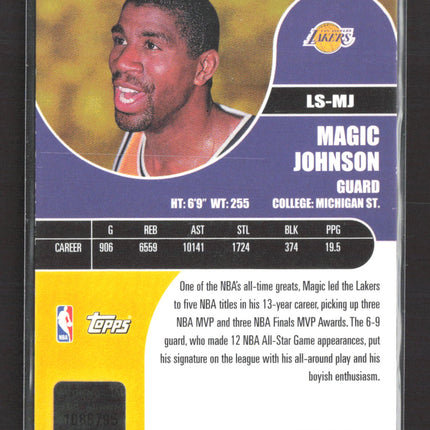 2001 Topps Stadium Club Magic Johnson #LS-MJ Auto