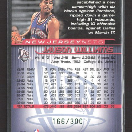 2000 Fleer Focus Jayson Williams #3 /300