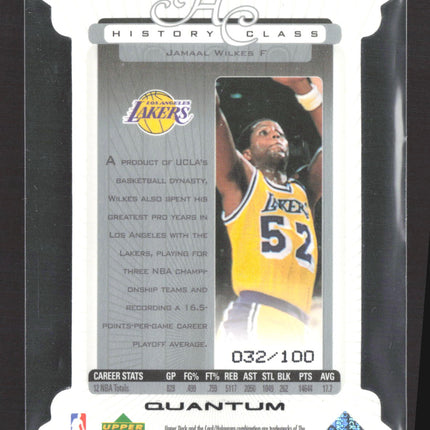 1999 Upper Deck History Class Quantum Jamaal Wilkes #HC3 032/100
