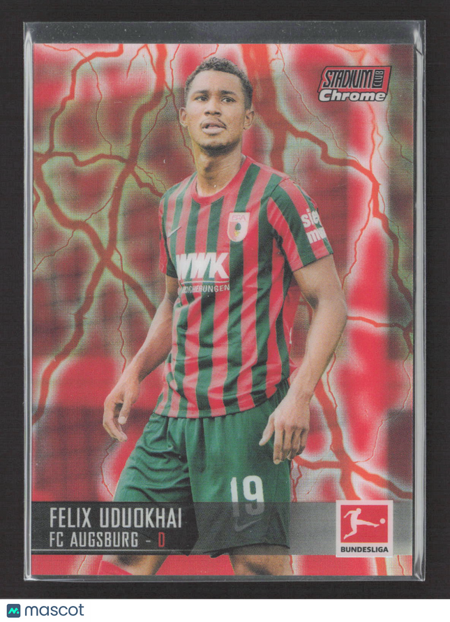 2022 Topps Stadium Club Chrome Felix Uduokhai #1 Red Electric Charge 2/4