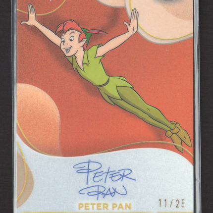 2025 Topps Disney Chrome Peter Pan 11/25 Facsimile Autograph #FA-9 Orange