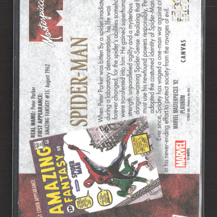 2024 Upper Deck Marvel Masterpieces '92 Platinum  Spiderman Joe Jusko Canvas #87