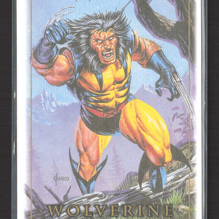 2024 Upper Deck Marvel Masterpieces Wolverine '92 Platinum Wolverine Canvas #94