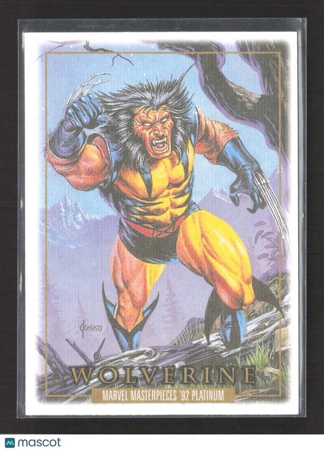 2024 Upper Deck Marvel Masterpieces Wolverine '92 Platinum Wolverine Canvas #94
