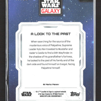 2021 Topps Star Wars Galaxy Marko Manev 19/25 A Look to the Past #30