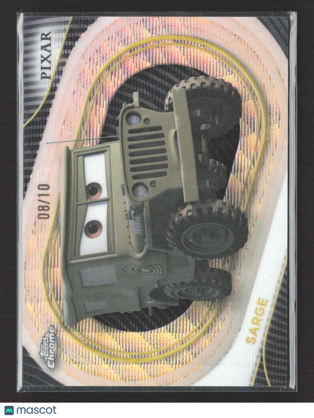 2025 Topps Chrome Disney Pixar Sarger 08/10 #55 Black Wave