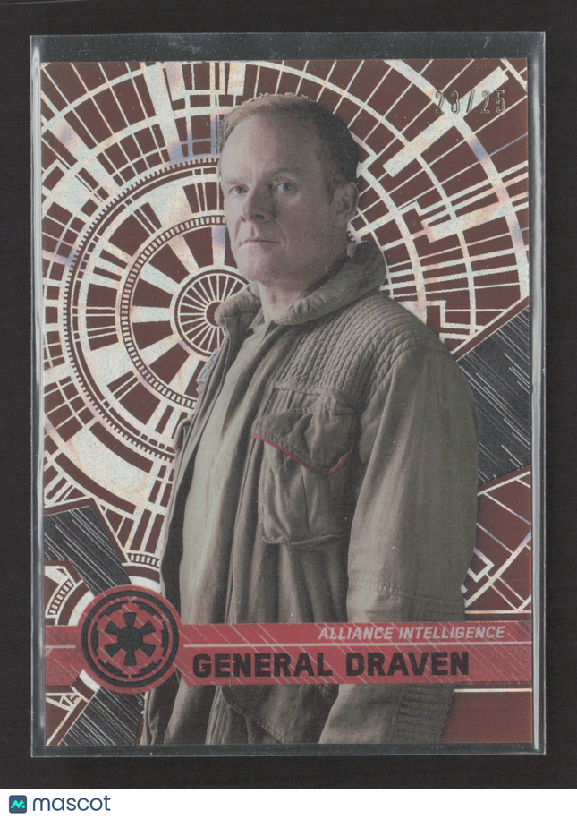 2017 Topps Star Wars High Tek Alistair Petrie 23/25 #72 General Draven