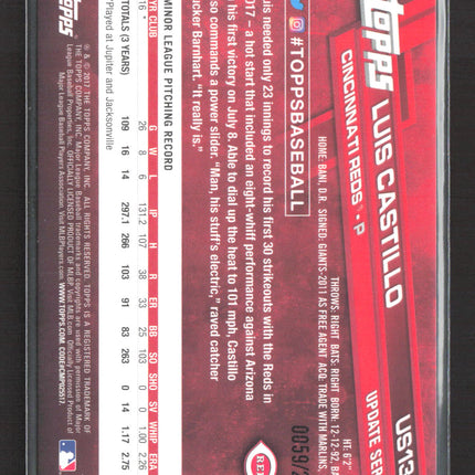 2017 Topps Update Series Luis Castillo #US139 RC 0059/2017