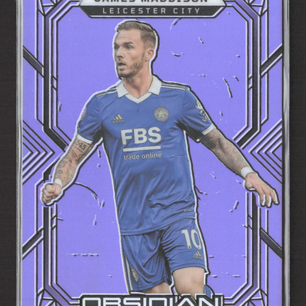 2023 Panini Obsidian Soccer James Maddison #58 Purple 08/25