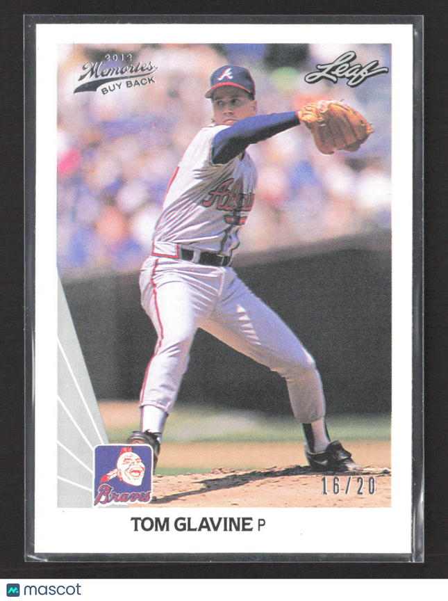 1990 Leaf Memories Buy Back Tom Glavine #13 16/20 Buyback