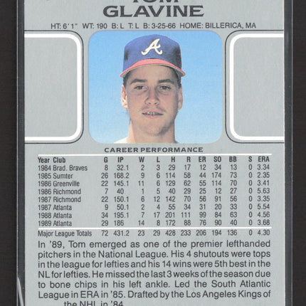 1990 Leaf Memories Buy Back Tom Glavine #13 16/20 Buyback