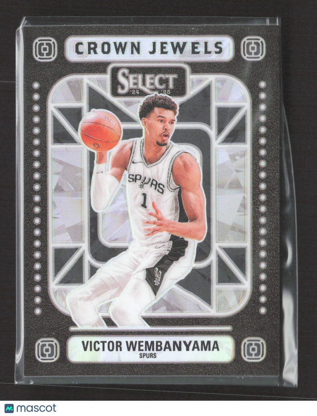 2025 Panini Select Crown Jewels Victor Wembanyama #8 Prizm