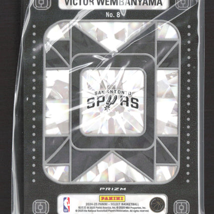 2025 Panini Select Crown Jewels Victor Wembanyama #8 Prizm